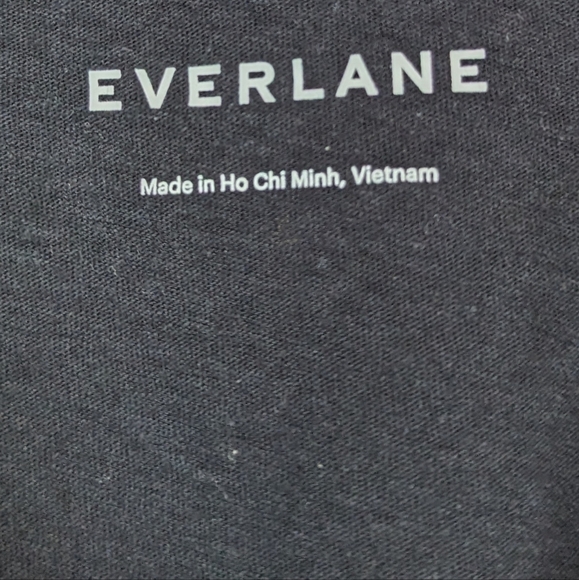 Everlane Tank Top Womens Large Black The Re Cotton Racerback Sleeveless Scoop - Picture 5 of 11